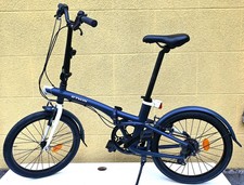 Bicicletta pieghevole Btwin Tilt 500 di Decathlon Blu scura