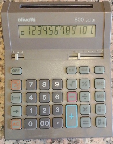 Calcolatrice vintage olivetti - vintage,