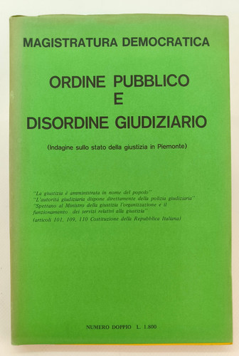 Ordine pubblico disordine - ordine, e