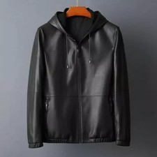 Giacca pelle nera uomo - , volo