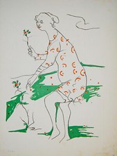 Lithography lithographie Litografia a Colori GUIDI Ugo Prova d'Artista anni '70