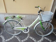 BICICLETTA 24 DONNA URBAN STYLE " RIMINI 1 VELOCITA' " COLORE BIANCO-VERDE