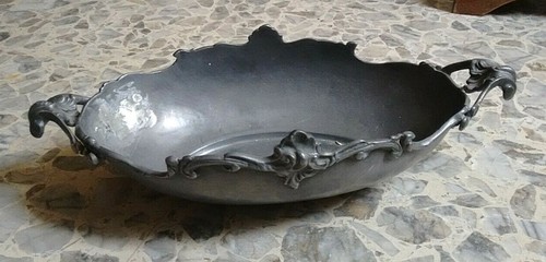 Vassoio peltro 42x21x12 - peltro,