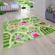 Tappeto per bambini, Tappeto da gioco per camere dei bambini, Paesaggio e cavall