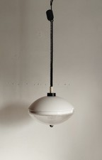lampada a sospensione in policarbonato anni '70