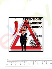 Adesivo calabrese a bordo peperoncino nel culo calabria ndrangheta auto bebè car
