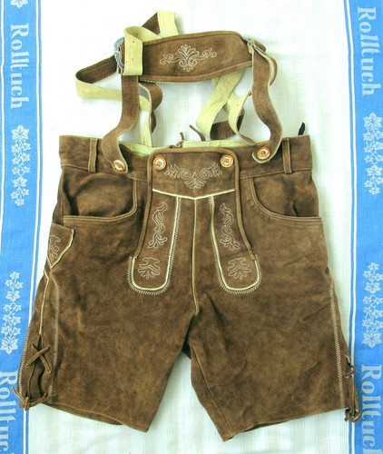 Pantaloni pelle marrone - in,