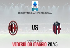 Biglietto Milan Bologna 09/05 secondo verde con CRN - occasione offerta
