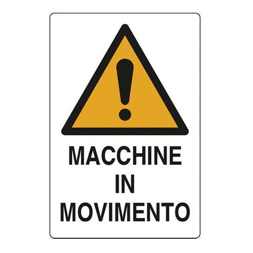 Cartello polionda macchine - cartello, in