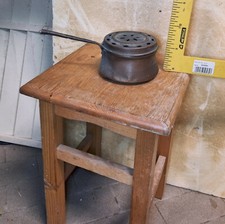 ANTICO SCALDALETTO SCALDINO IN RAME trentino Da Bambino '800 RURALE CONTADINA