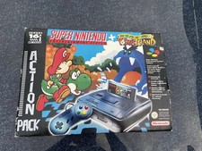 SNES Super Mario World 2 Yoshis Island Action Pack incl. confezione originale