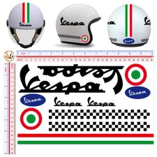 Vespa adesivi casco pvc nero