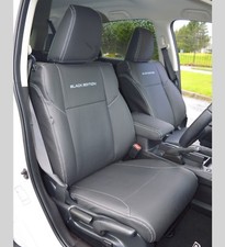 Coprisedili In Pelle Nera Su