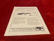 PGUN4 ADVERT 11X8 THE ANSCHUTZ 1813 SUPER MATCH RIFLE