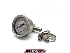 kit manometro per misurazione pressione benzina tubo in gomma 8mm 10mm BAR