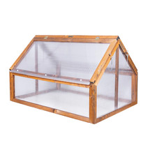 QLS Mini Serra Legno Timber 120x80 Letto Precoce Balcone per Erbe Pomodori