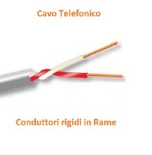 CAVO TELEFONICO TE1X2X0.6R 2 cavi 0,6mm CT1220 TELECOM PREZZO per 10 METRI
