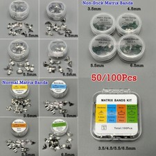 50 Pezzi Fasce Matrice Dentale Stile Palodent V3 Matrici Sagomate Sezionali 8 Misure