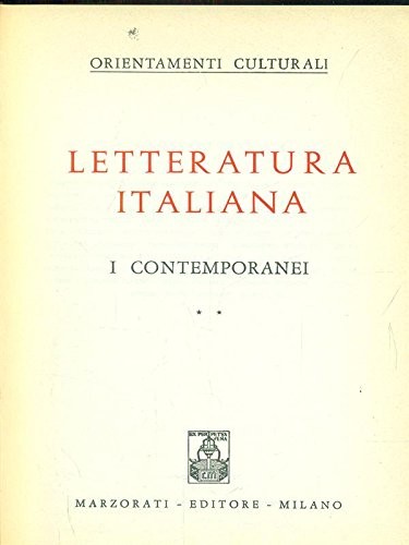 Letteratura italiana i - letteratura, italiana: