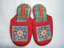 Pantofole n. 31 - 32 di De Fonseca rosse con fiorellino