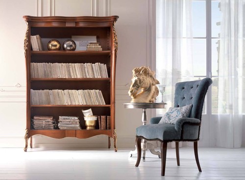 Libreria classica legno - libreria,