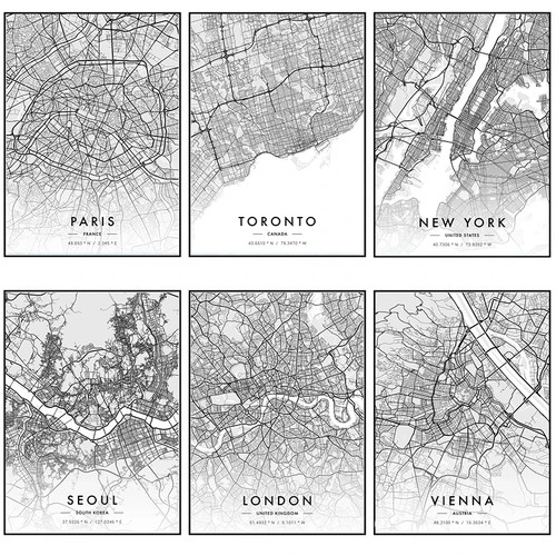 Mappa della città opere - mappa,