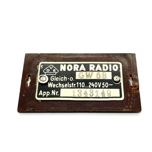 Targa originale per radio - , a