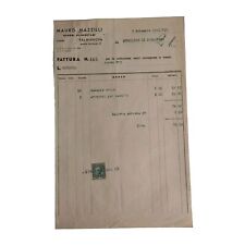 1940 Mauro Mazzilli Generi Alimentari Palmanova Fattura C02281