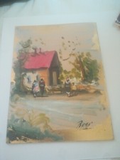 Quadro Olio Su Cartoncino
