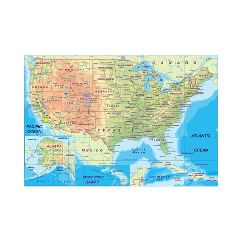 Grande mappa dettagliata degli - dettagliata,