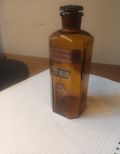 vaso in vetro ambrato farmacia