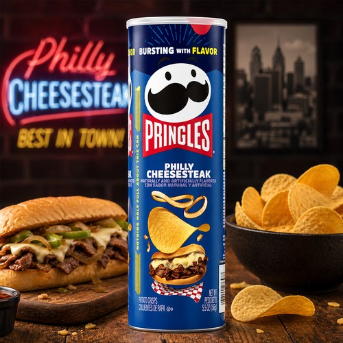 Pringles philly cheesesteak - pringles,