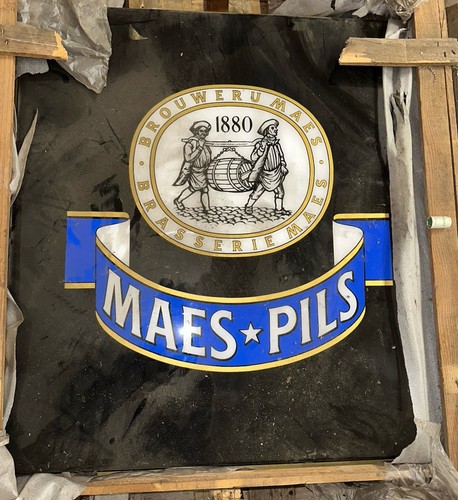 Insegna luminosa birra maes - insegna,