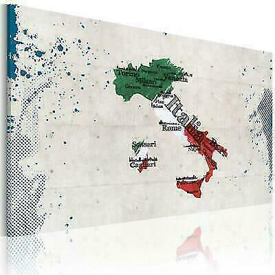 Quadro moderno cartina italia - quadro,