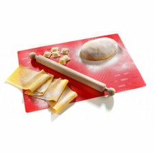 IMPERIA TAPPETINO TAPPETO MULTIUSO STENDIPASTA SILICONE ROSSO 60X40 C/MATTARELLO