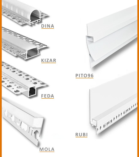 Profili led muro secco - profili,