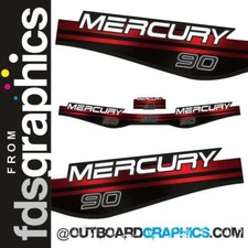 Mercury 90 CV decalcomanie/kit