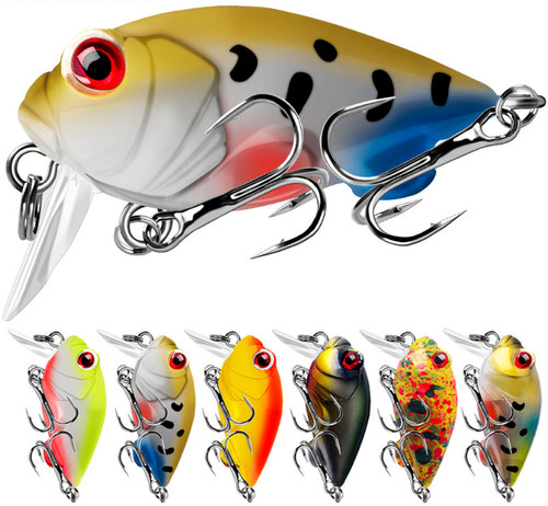 6pcs crankbait esche pesca - 6pcs,