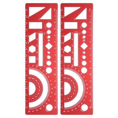 2pcs righelli geometrici - 2pcs,