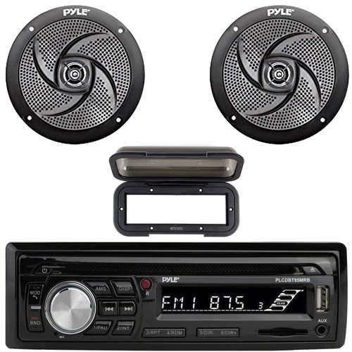 Pyle black marine boat radio - pyle,