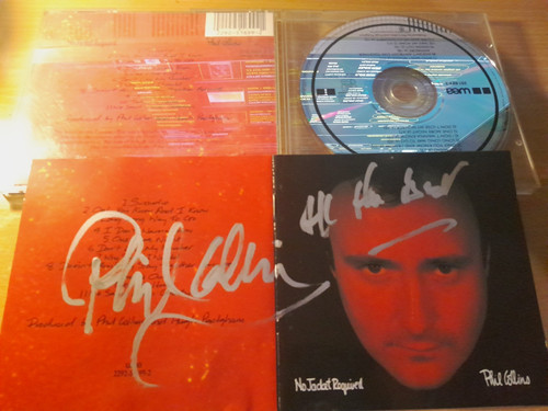 Phil collins autograph no - collins, cd