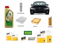 Kit Filtri Tagliando per BMW 3 F30 F31 316d 320d + 6 Litri Olio Castrol 5W30
