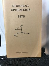 1975 Sidereal Ephemeris Zodiac