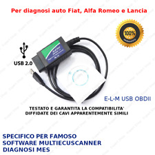 INTERFACCIA USB OBD PER SOFTWARE MULTIECUSCANNER MES TESTATO FIAT FUNZIONANTE