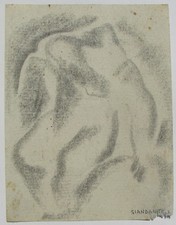 GIANDANTE X (Milano 1899-1984) COLOSSO cm 14x10 opera STORICA anno 1920 circa