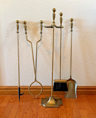 Set attrezzi camino vintage