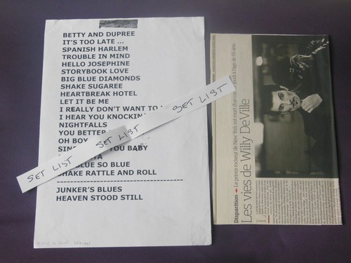 Willy ville set list - /,
