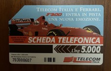 Scheda Telefonica Usata Telecom Italia e Ferrari F 300 Lire 5000