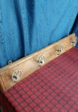 Vecchio Appendiabiti Anni 30 Art Deco Legno E Alluminio Come Da Foto 