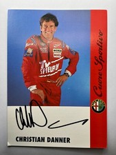 Autografo CHRISTIAN DANNER-Formula 1-Autista da corsa GERMANIA-ALFA ROMEO-firmato-AK